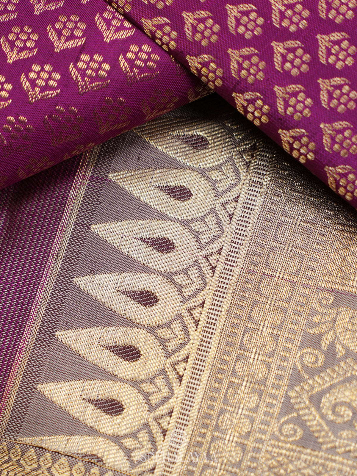 Magenta Kanjivaram Silk Saree