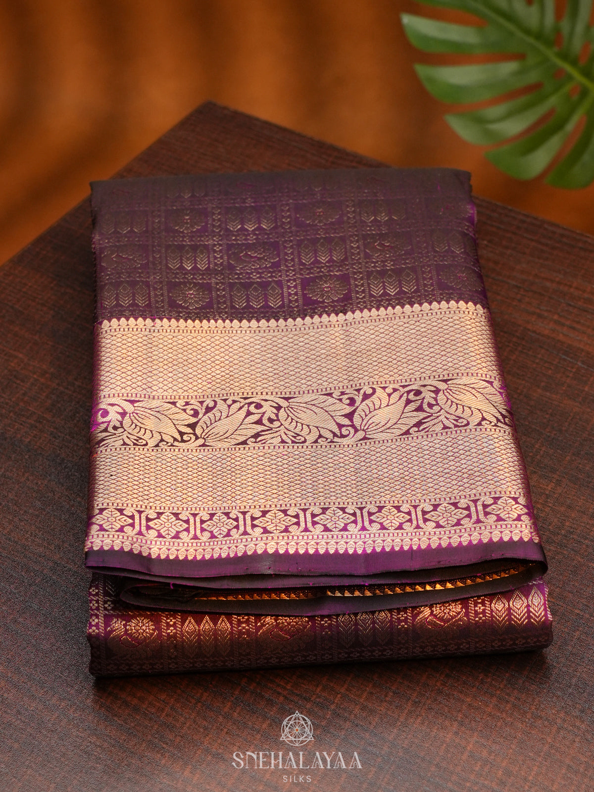 Magenta Kanjivaram Silk Saree