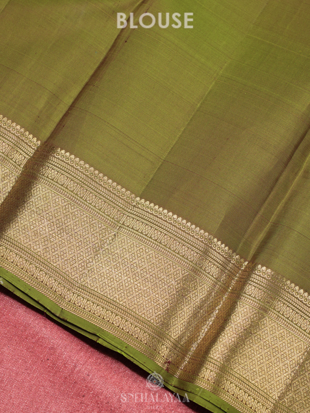 Lime Green Kanjivaram Silk Saree
