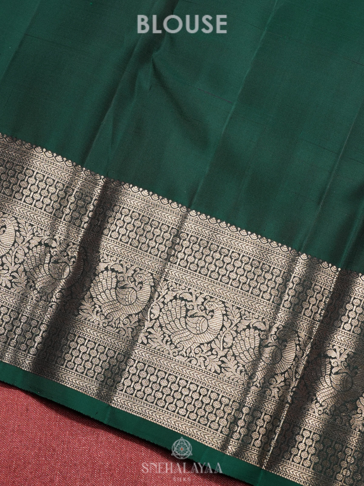 Forest Green Kanjivaram Silk Saree