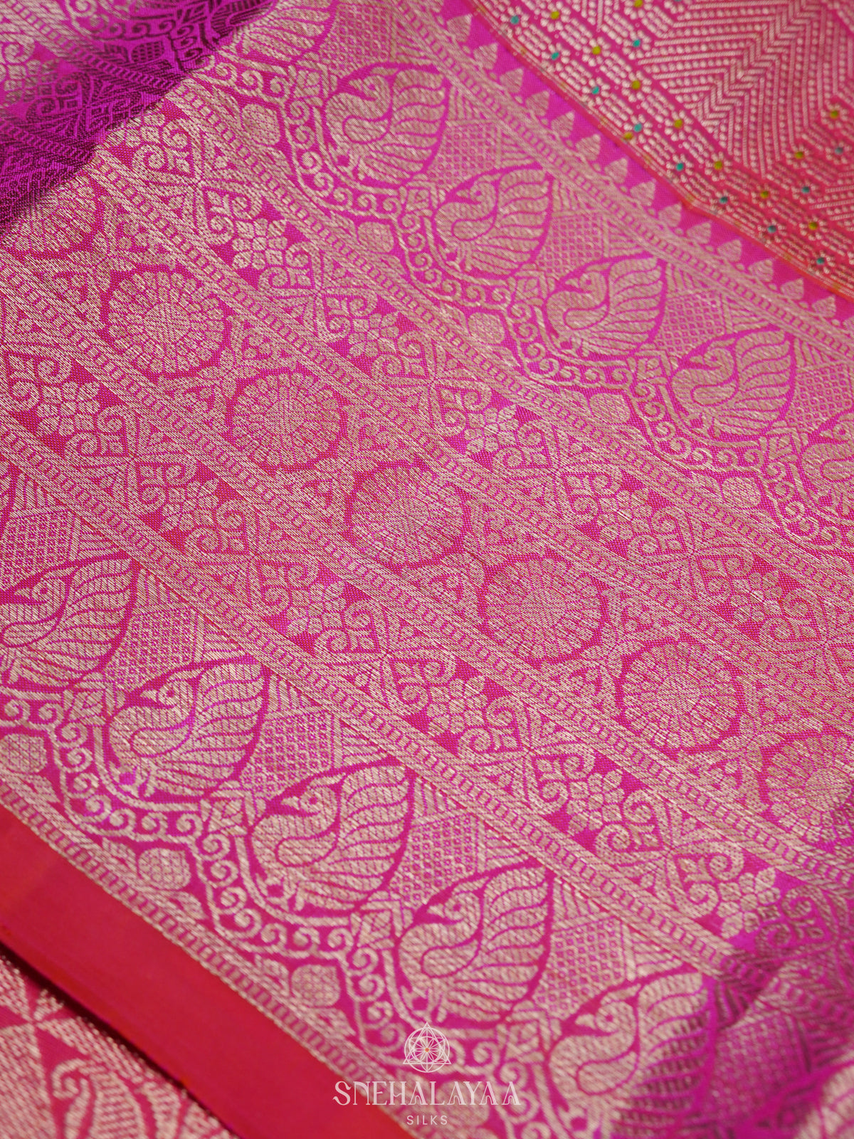 Pink Kanjivaram Silk Saree