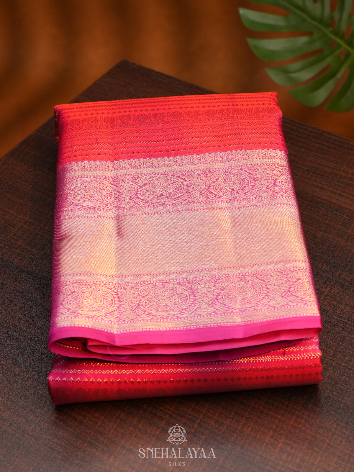 Pink Kanjivaram Silk Saree