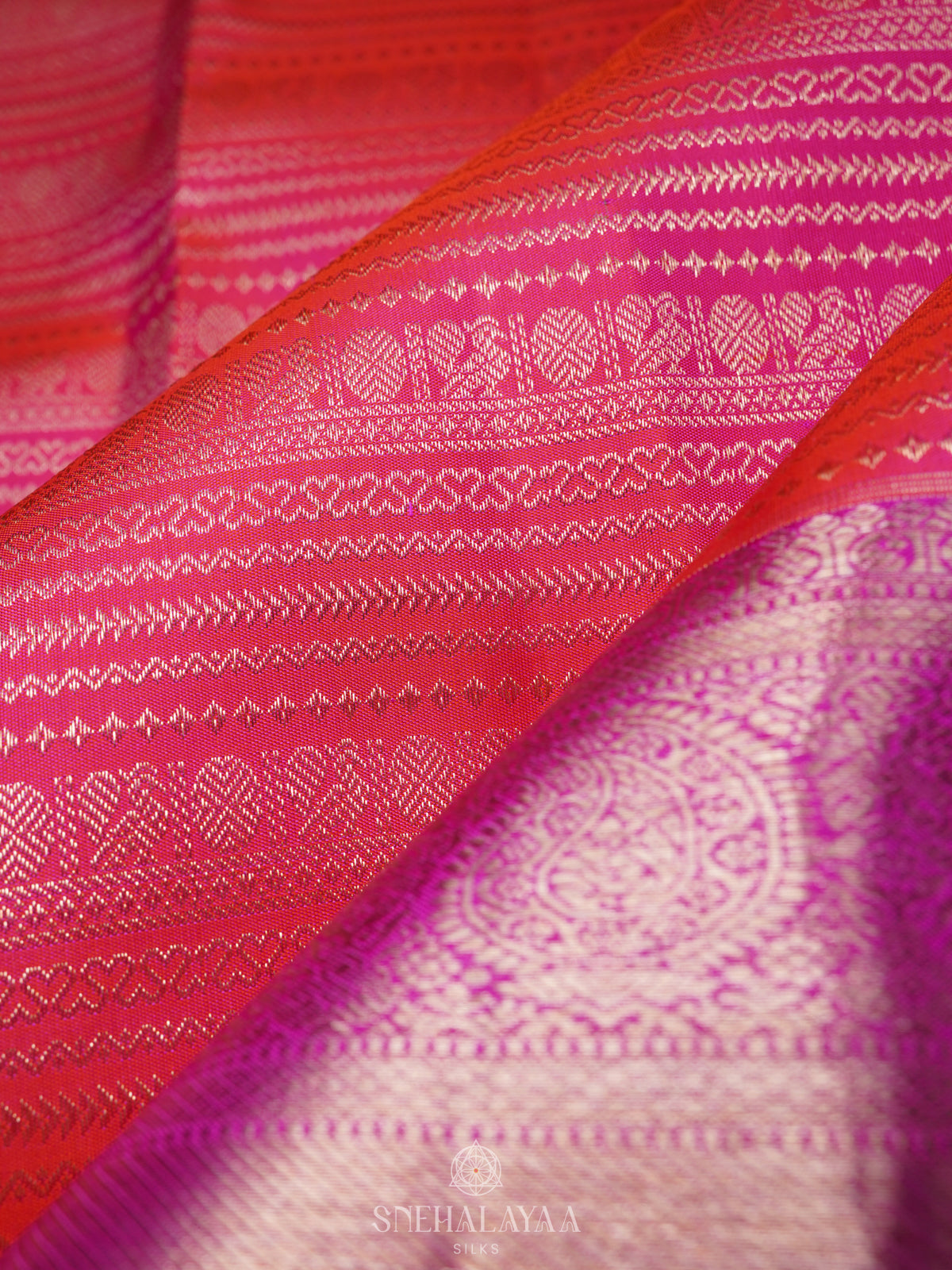 Pink Kanjivaram Silk Saree