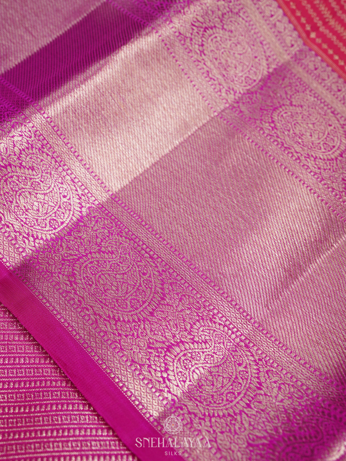 Pink Kanjivaram Silk Saree