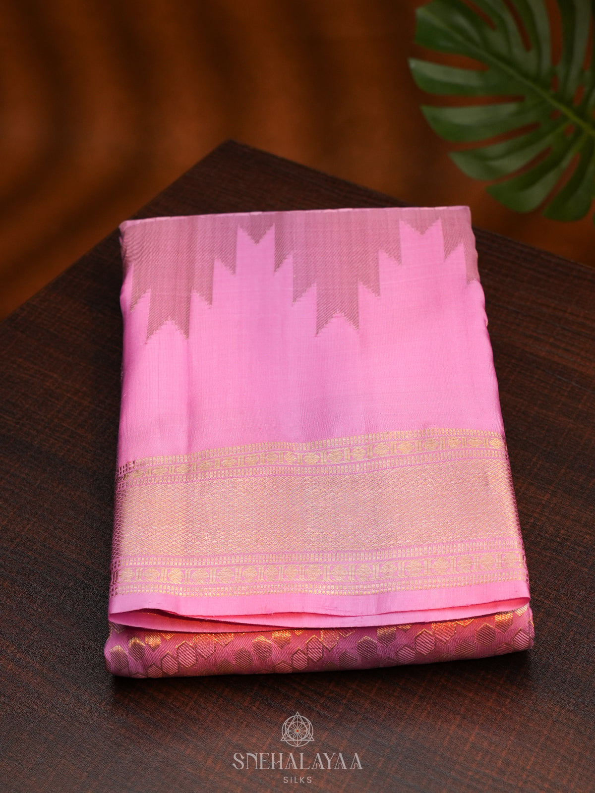 Pink Kanjivaram Silk Saree