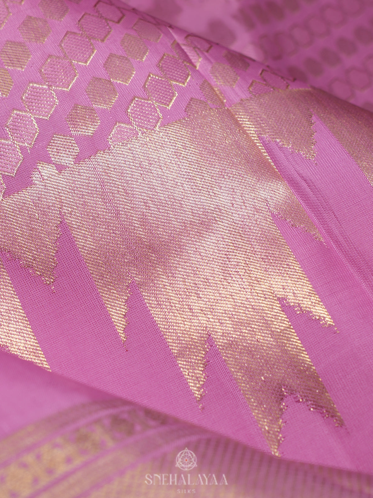 Pink Kanjivaram Silk Saree