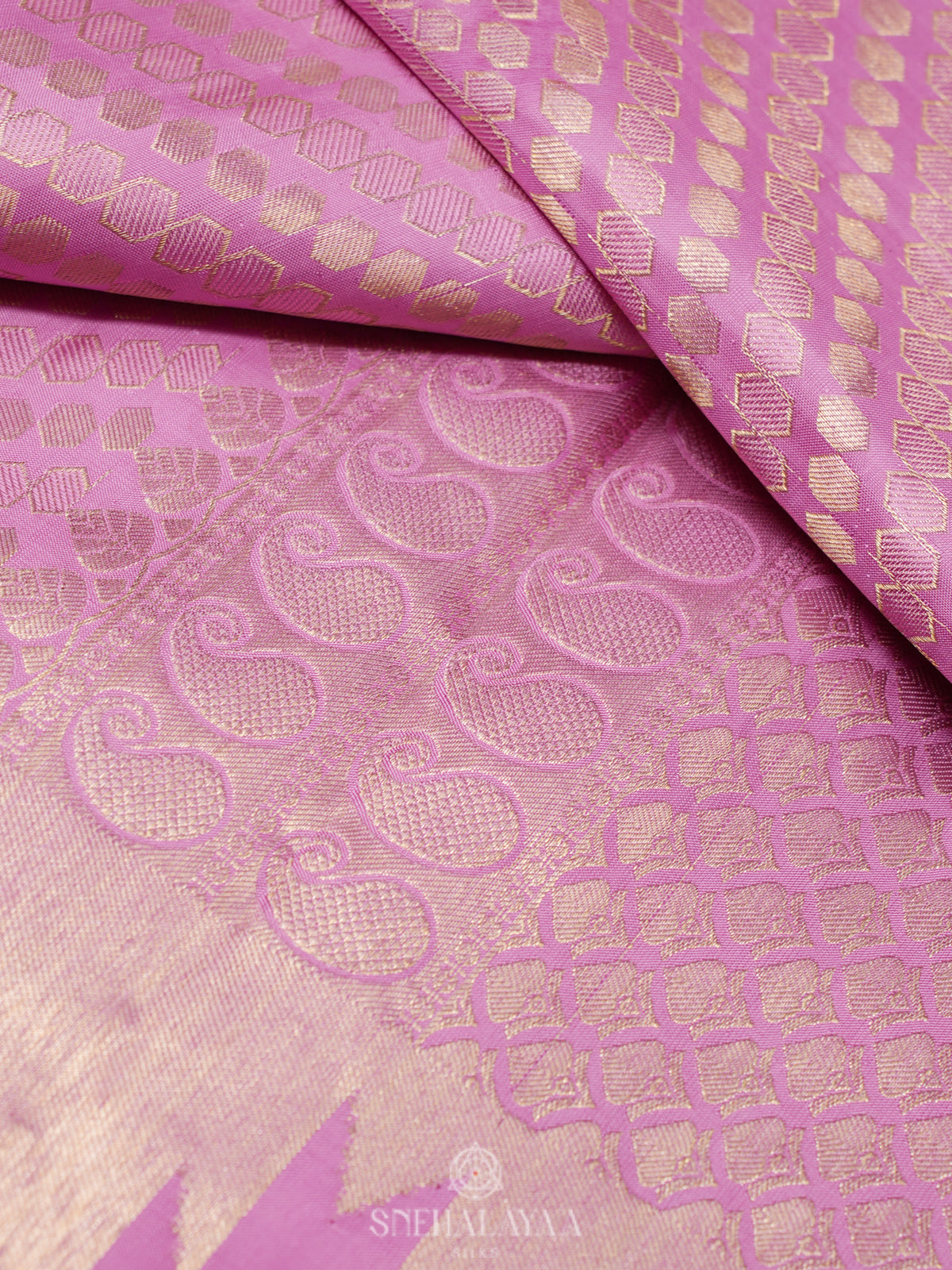Pink Kanjivaram Silk Saree