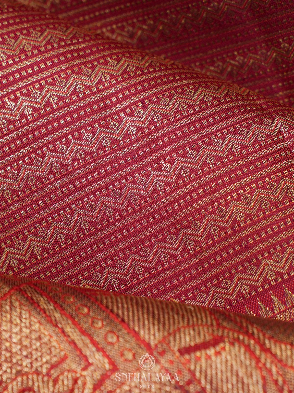 Maroon Kanjivaram Silk Saree