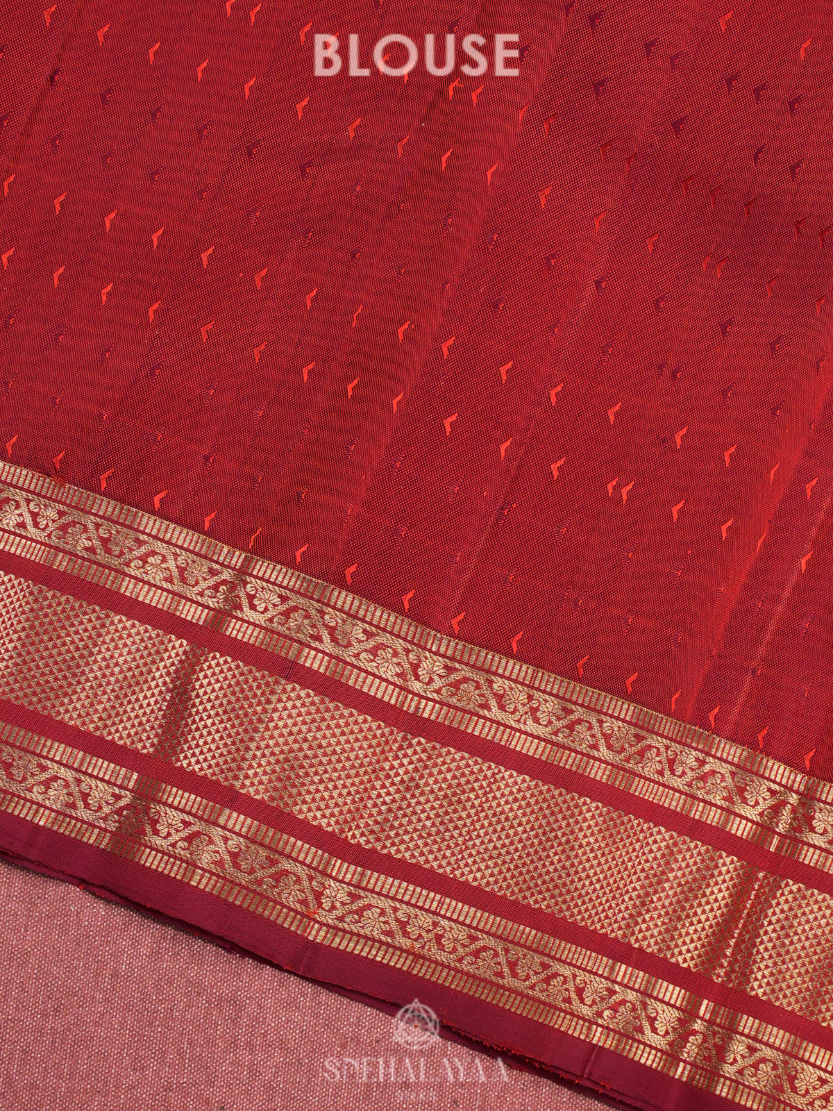 Maroon Kanjivaram Silk Saree