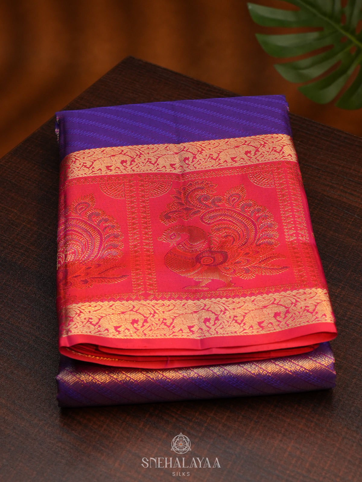 Lilac Kanjivaram Silk Saree
