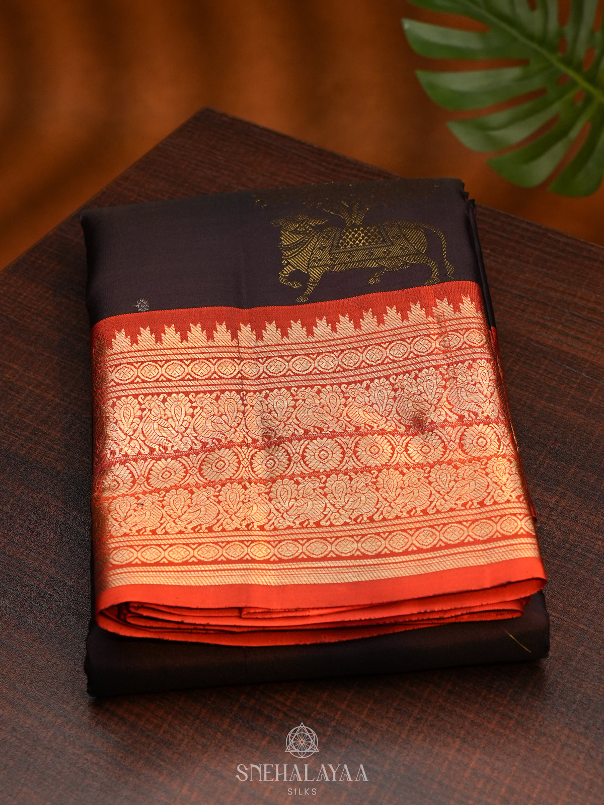 Black Kanjivaram Silk Saree