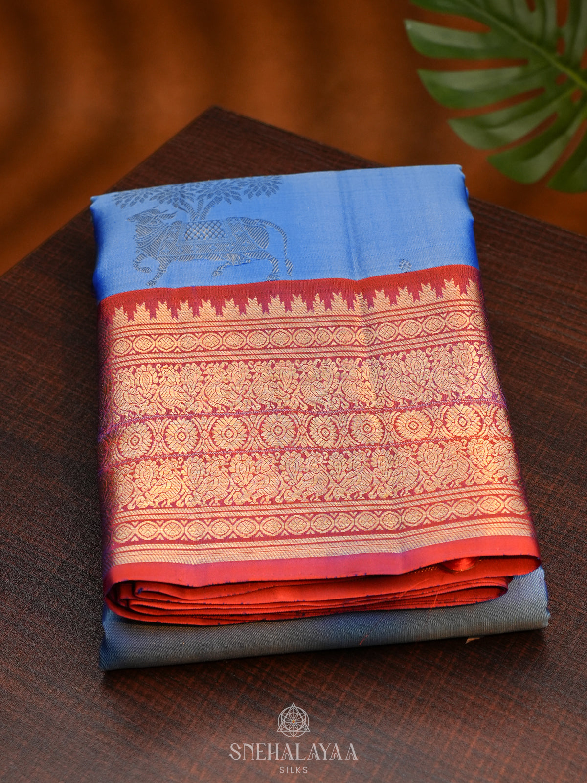 Blue Kanjivaram Silk Saree
