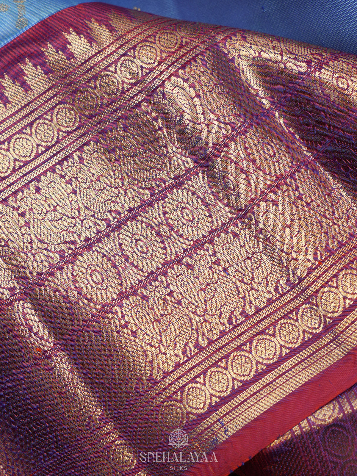 Blue Kanjivaram Silk Saree