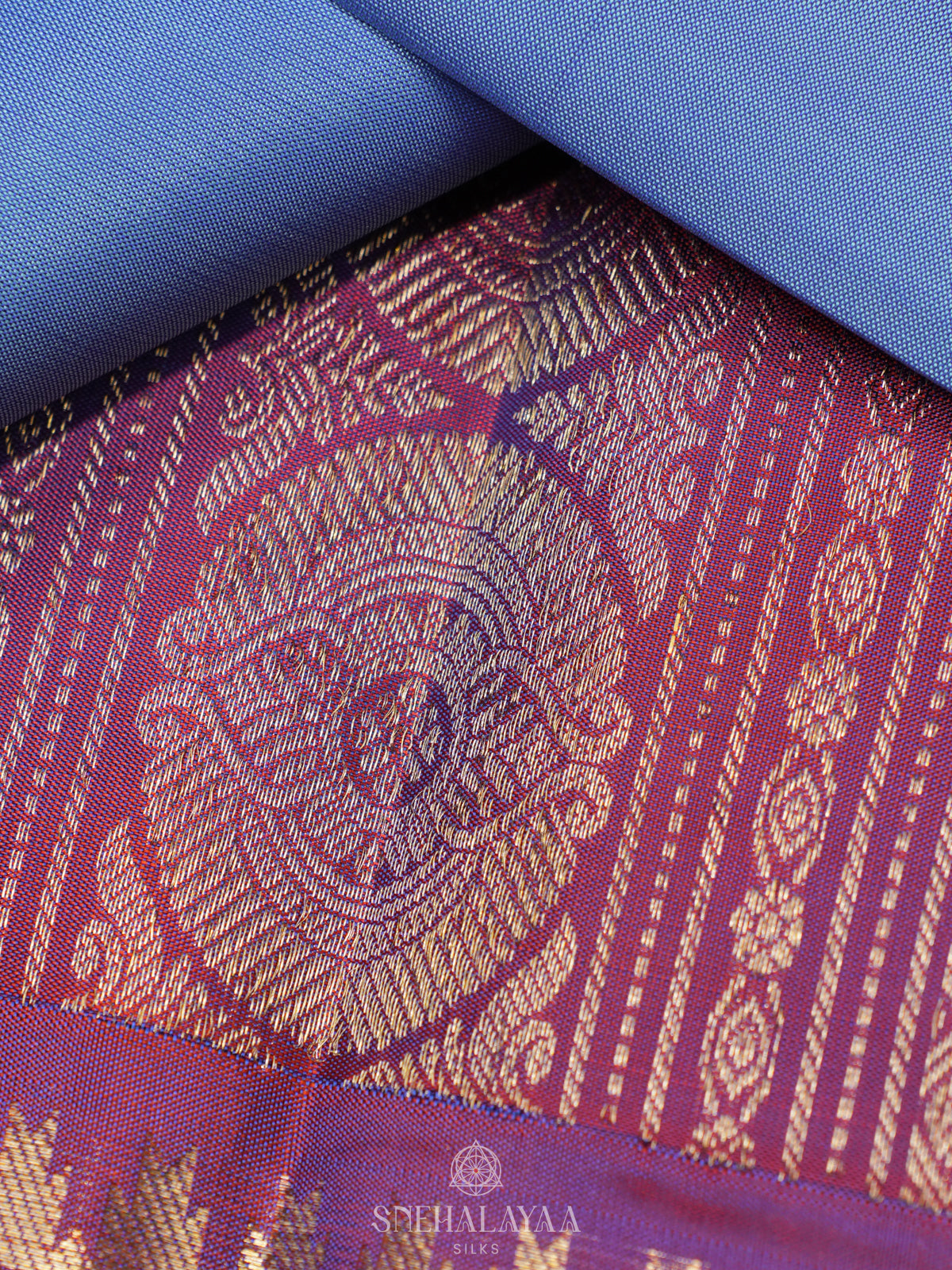 Blue Kanjivaram Silk Saree