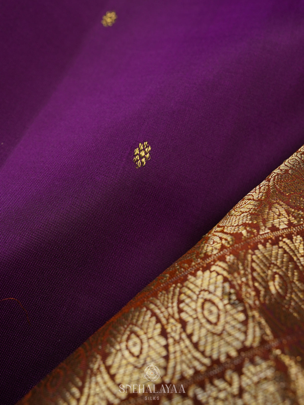 Purple Kanjivaram Silk Saree