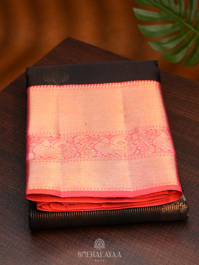 Black Kanjivaram Silk Saree