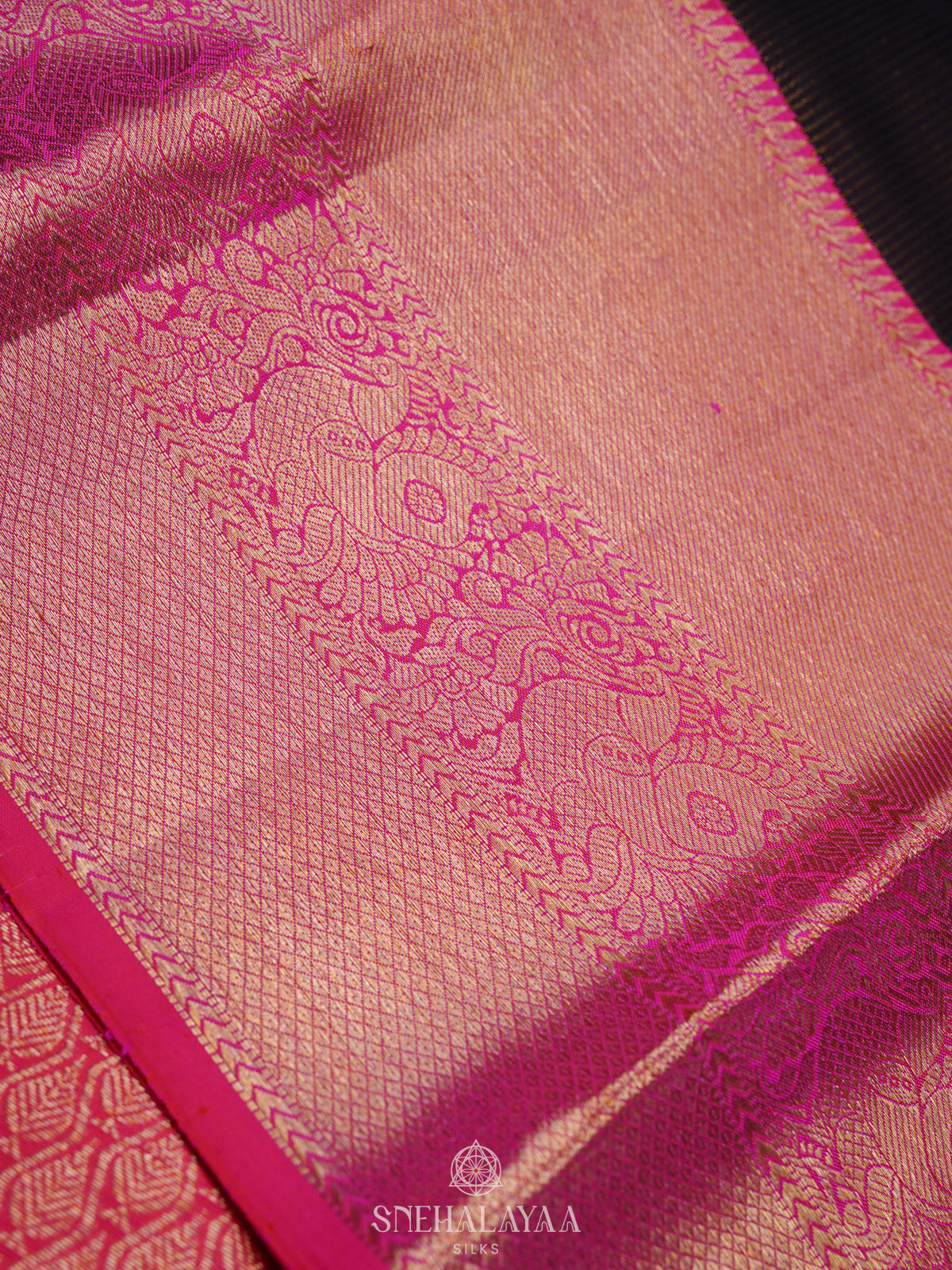 Black Kanjivaram Silk Saree