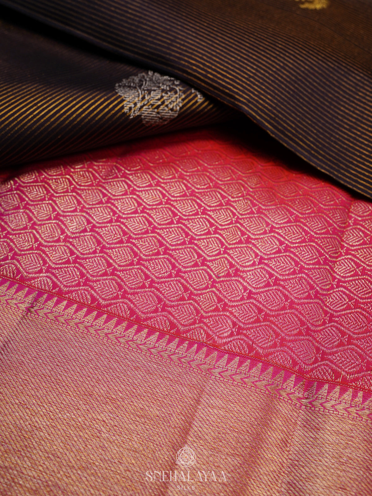 Black Kanjivaram Silk Saree
