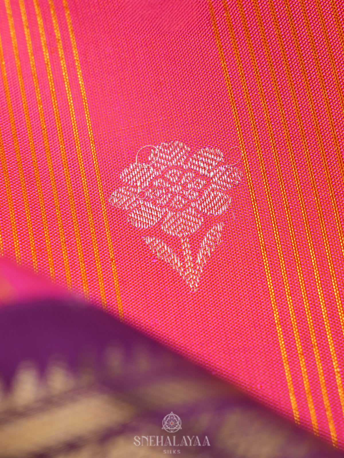 Pink Kanjivaram Silk Saree