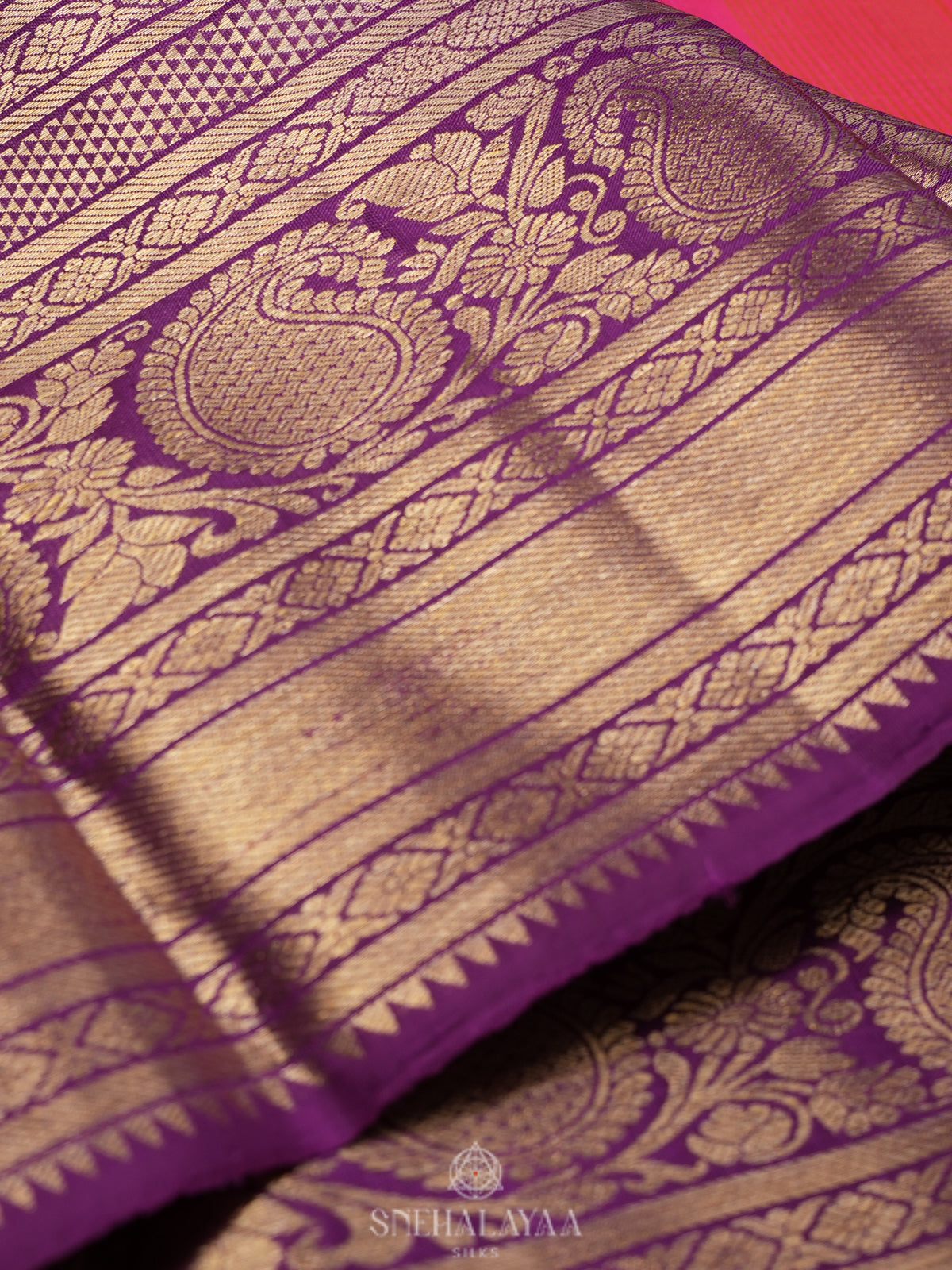 Pink Kanjivaram Silk Saree