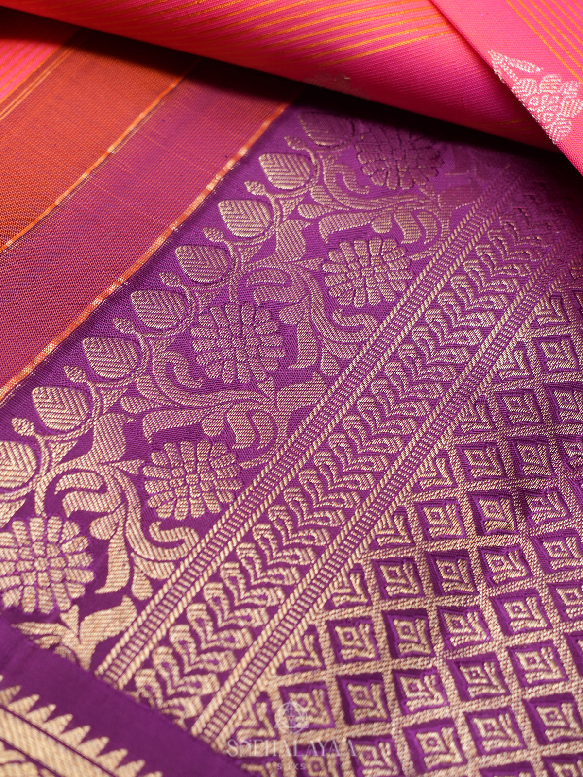 Pink Kanjivaram Silk Saree