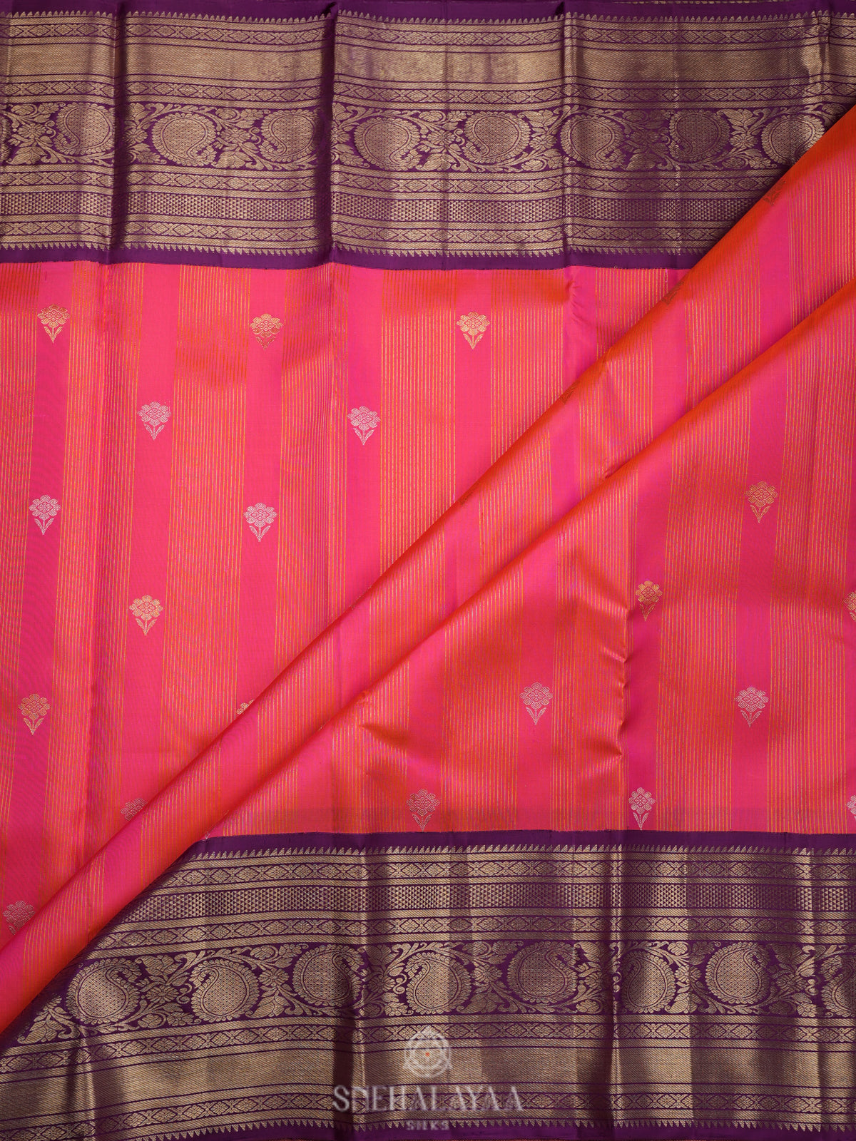 Pink Kanjivaram Silk Saree
