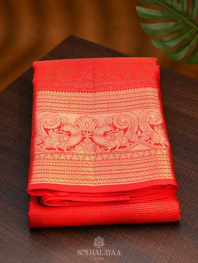 Red Kanjivaram Silk Saree