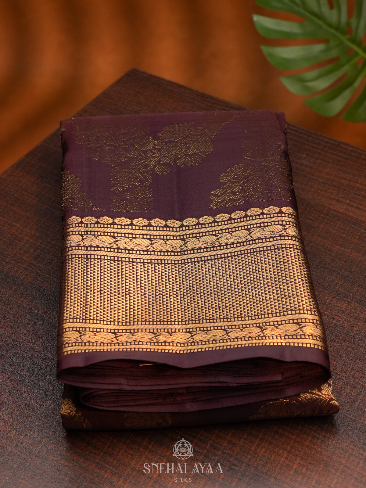 Coffee Brown Kanjivaram Silk Saree