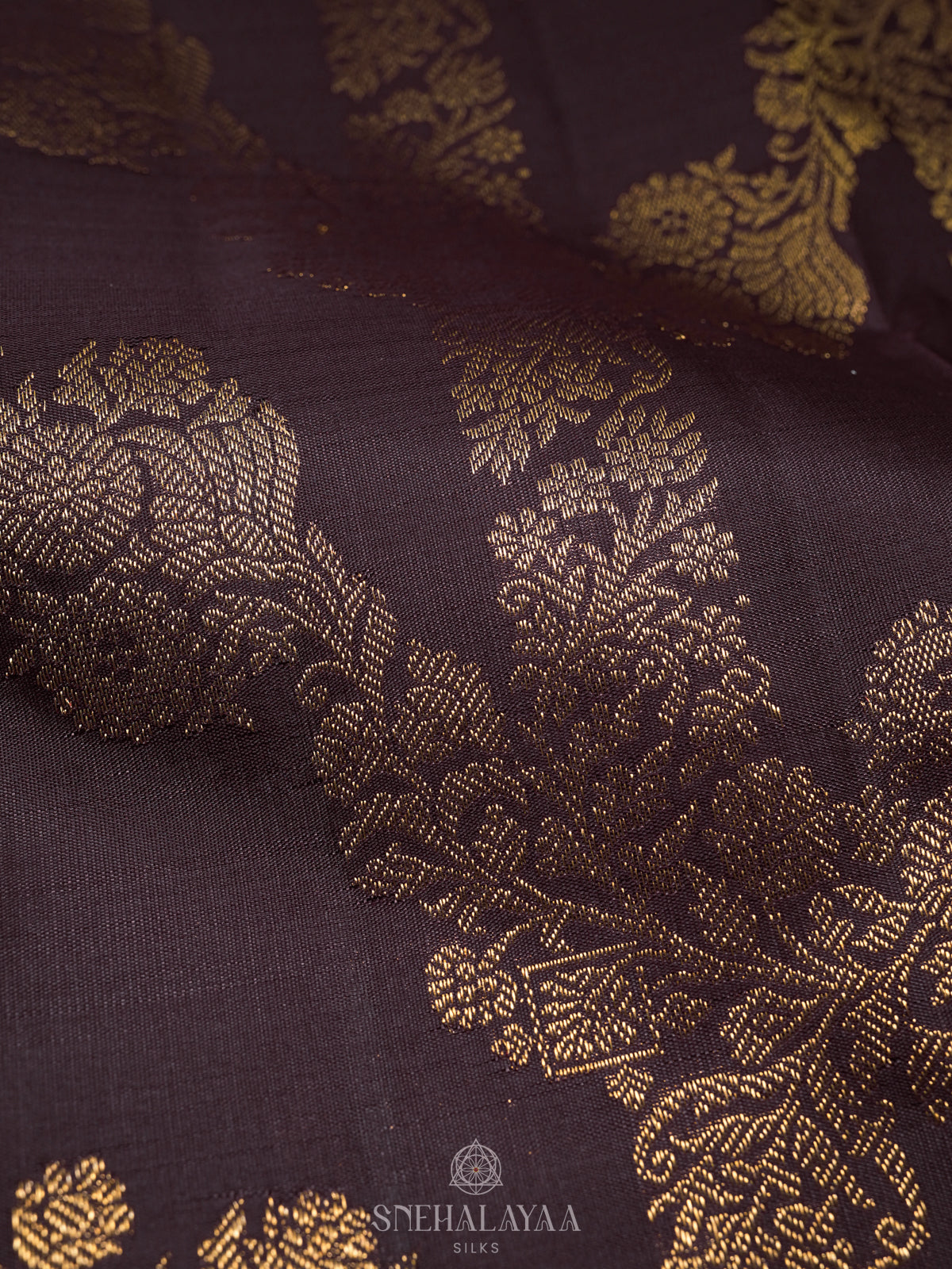 Coffee Brown Kanjivaram Silk Saree