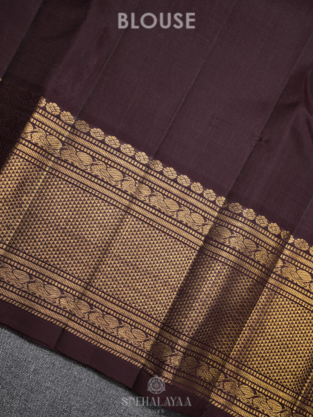 Coffee Brown Kanjivaram Silk Saree