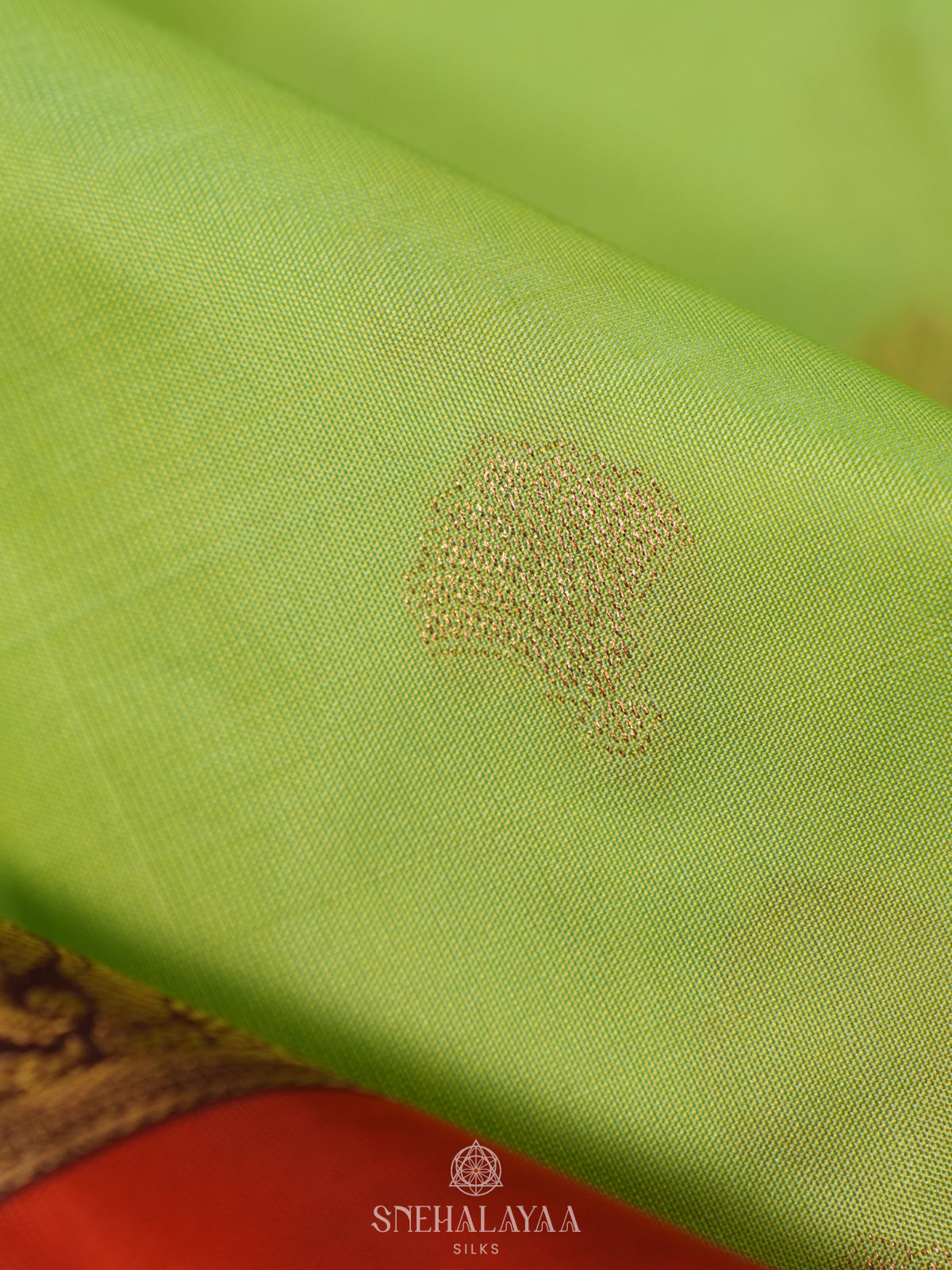 Pista Green Kanjivaram Silk Saree