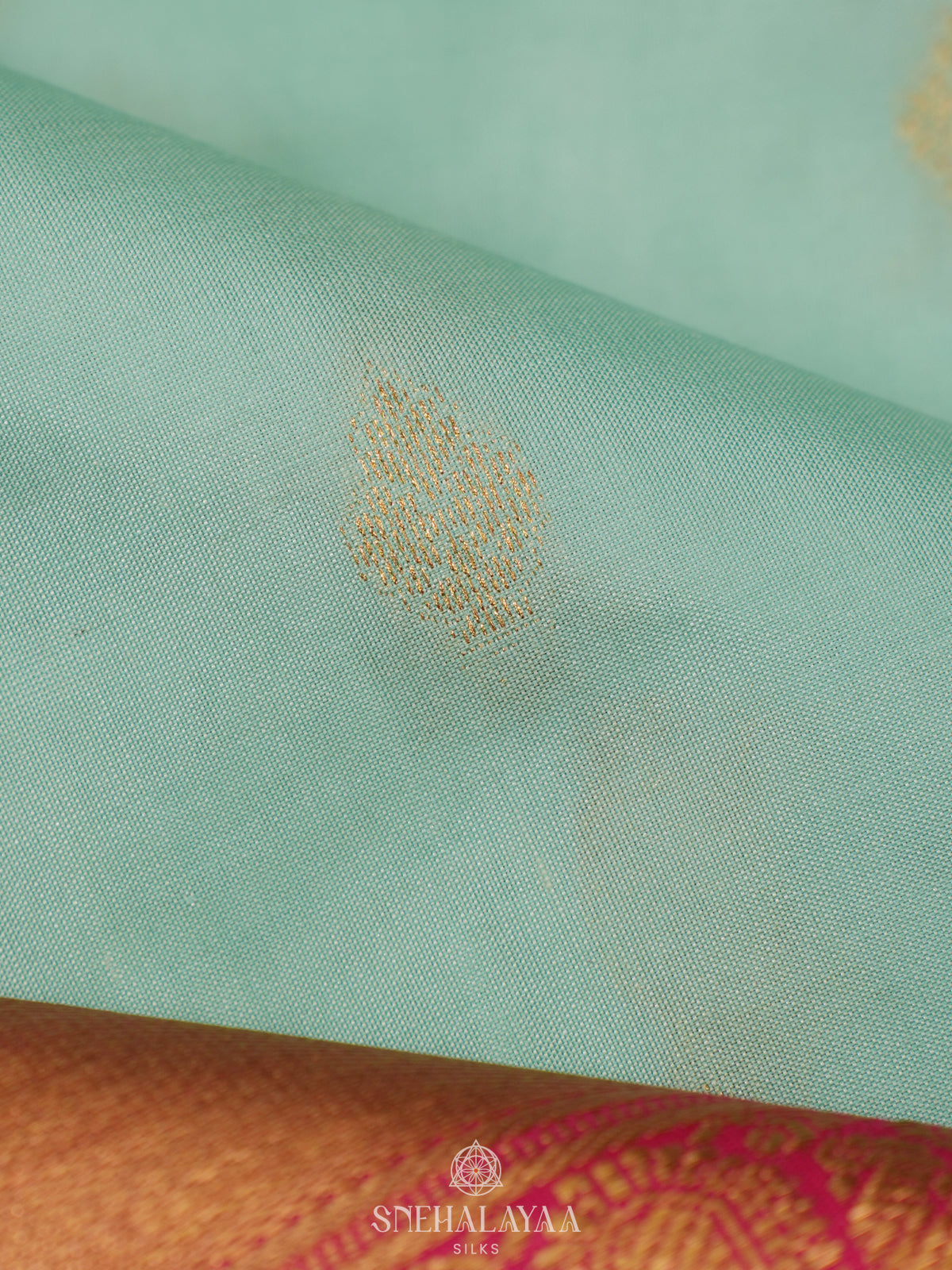 Mint Green Kanjivaram Silk Saree