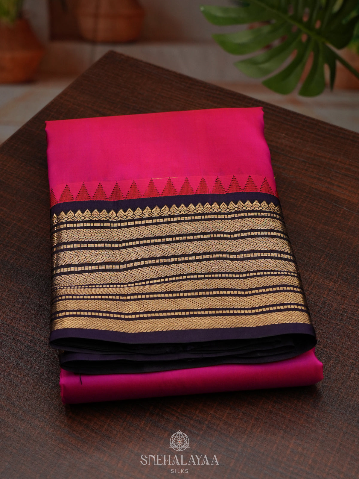 Pink Kanjivaram Silk Saree