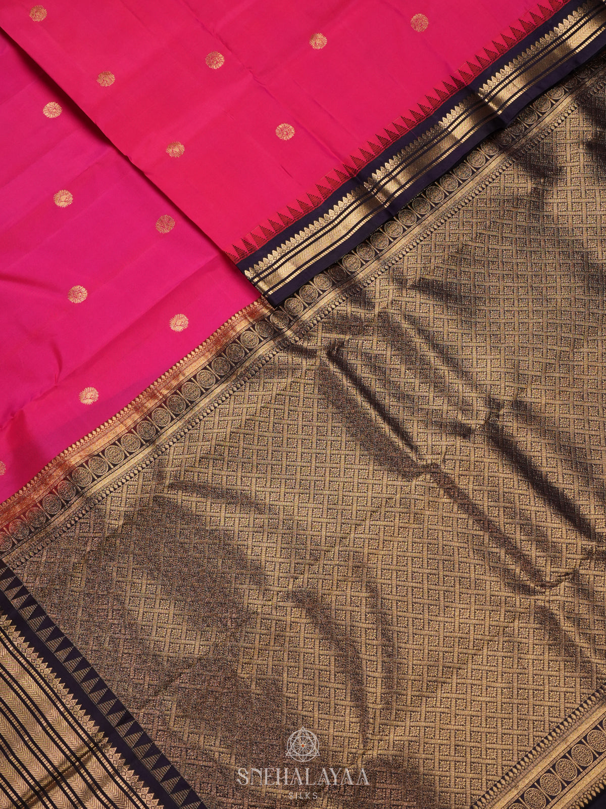 Pink Kanjivaram Silk Saree
