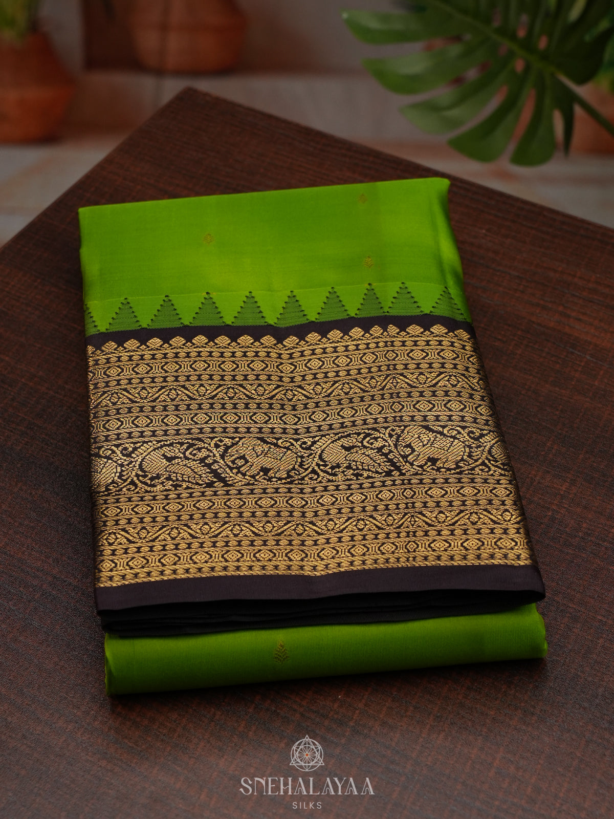 Green Kanjivaram Silk Saree