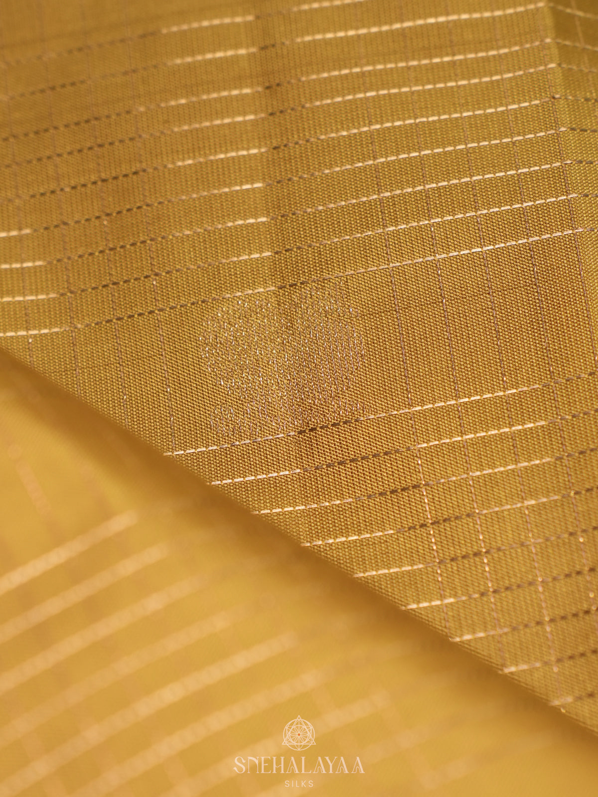 Mustard Kanjivaram Silk Saree