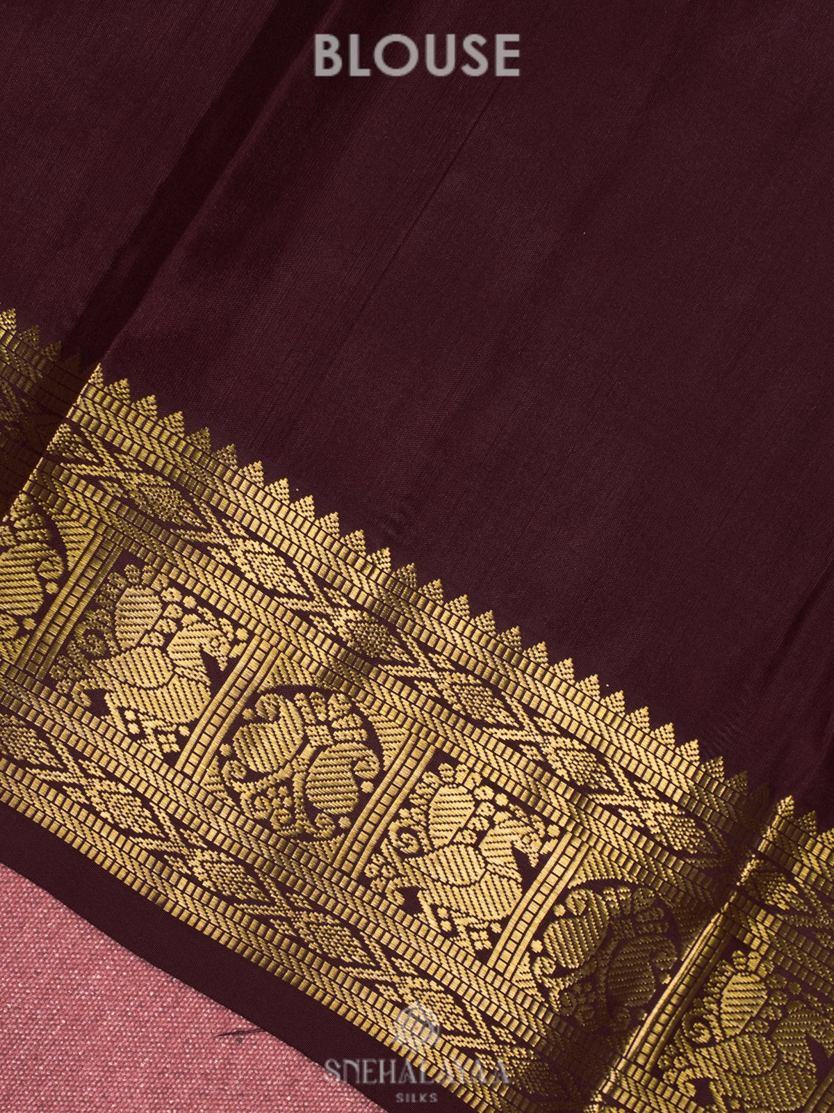 Peach Kanjivaram Silk Saree