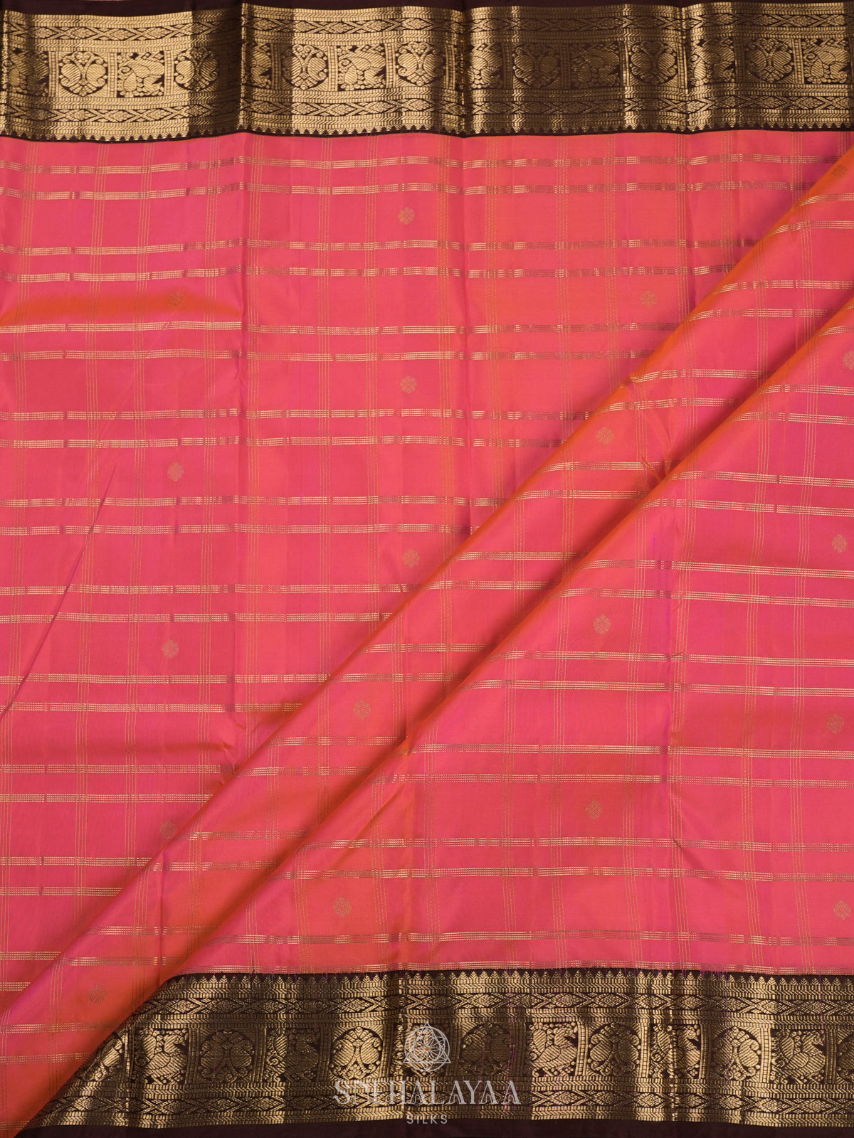 Pink Kanjivaram Silk Saree