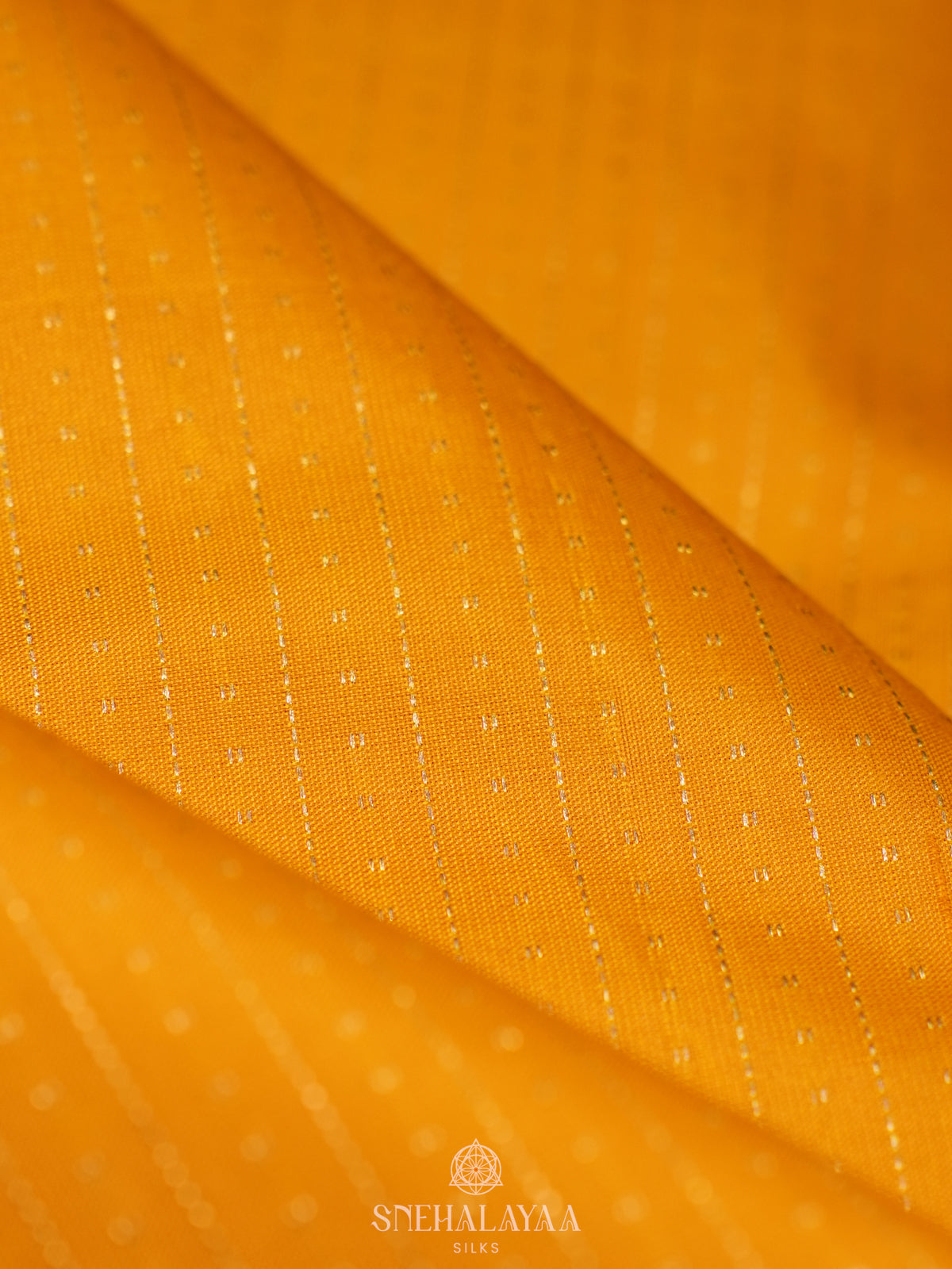 Mango Yellow Kanjivaram Silk Saree