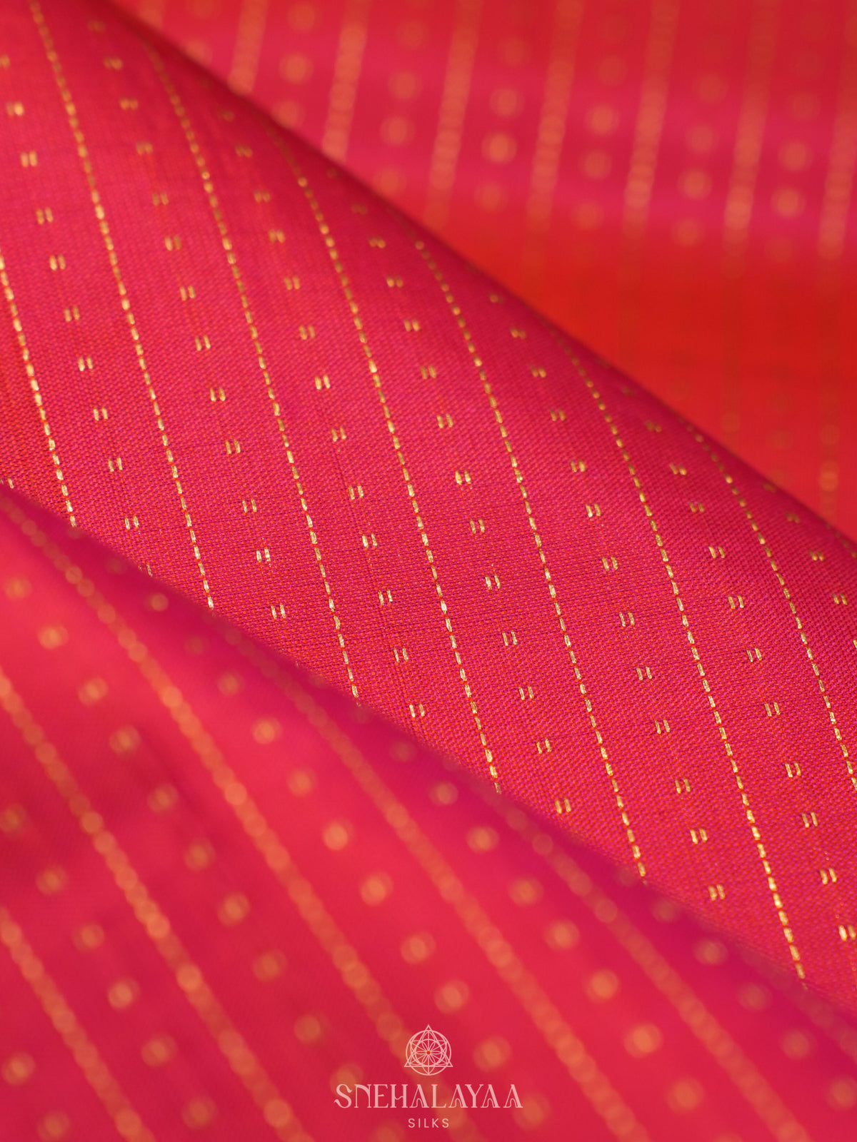 Ruby Red Kanjivaram Silk Saree