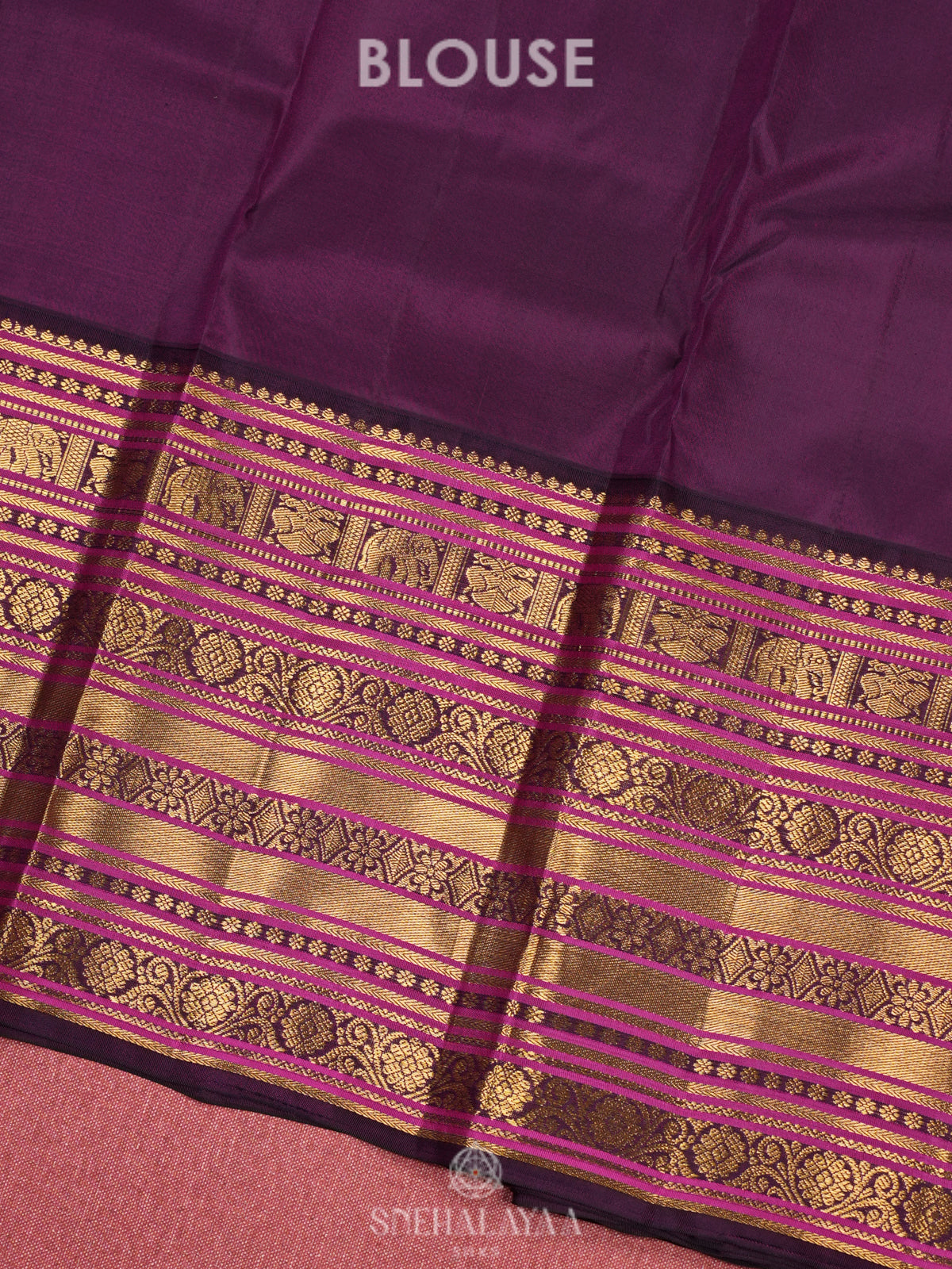 Orange Kanjivaram Silk Saree