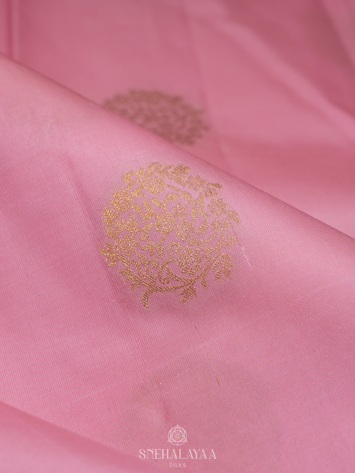Baby Pink Kanjivaram Silk Saree