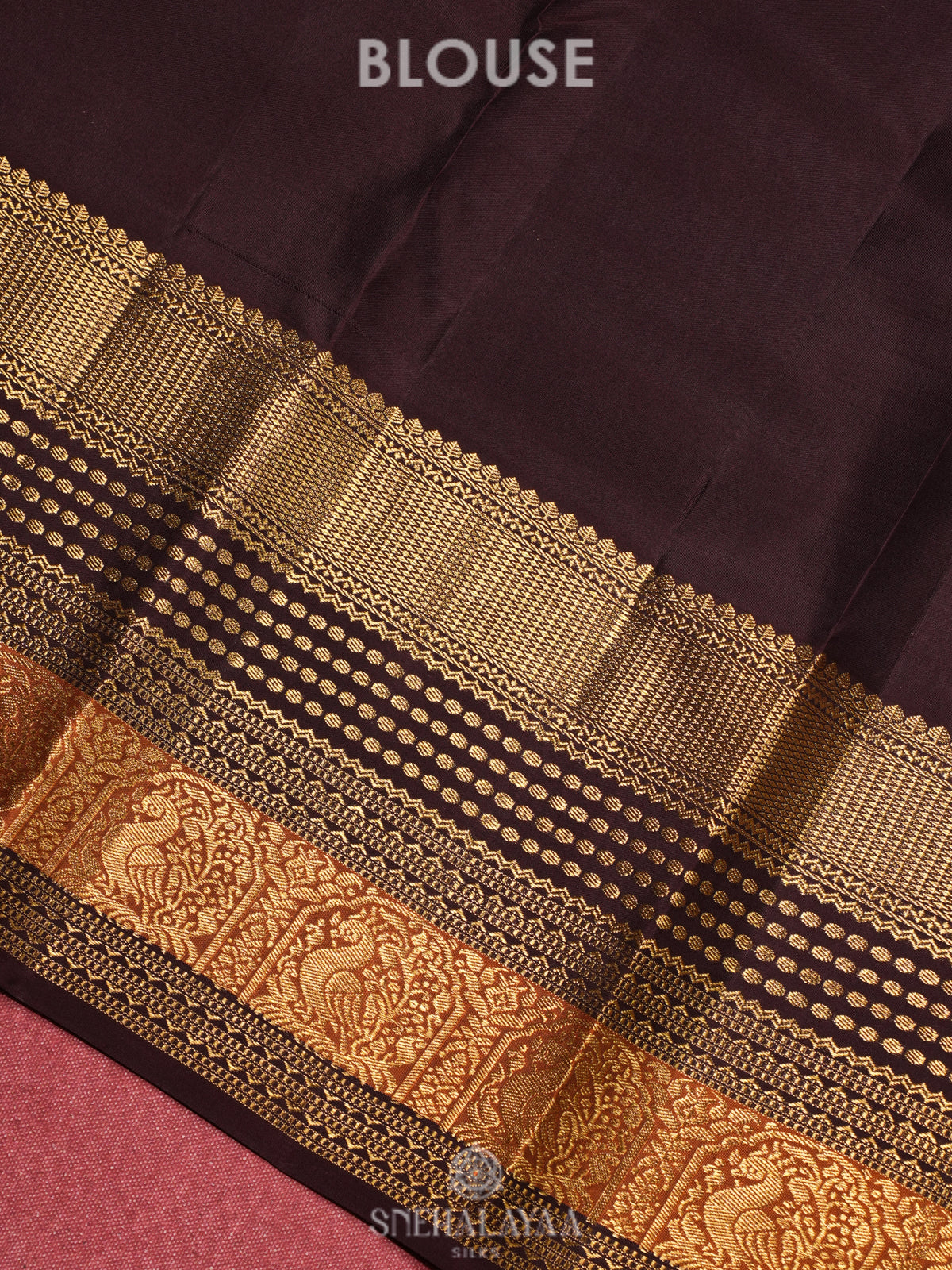 Baby Pink Kanjivaram Silk Saree