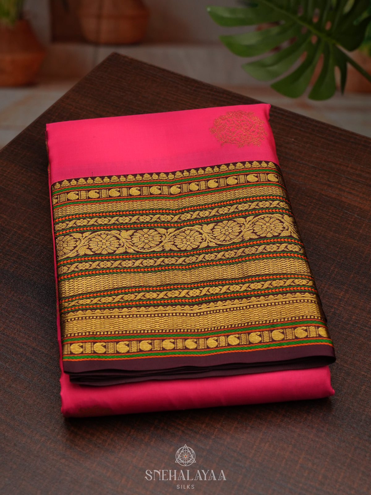 Pink Kanjivaram Silk Saree