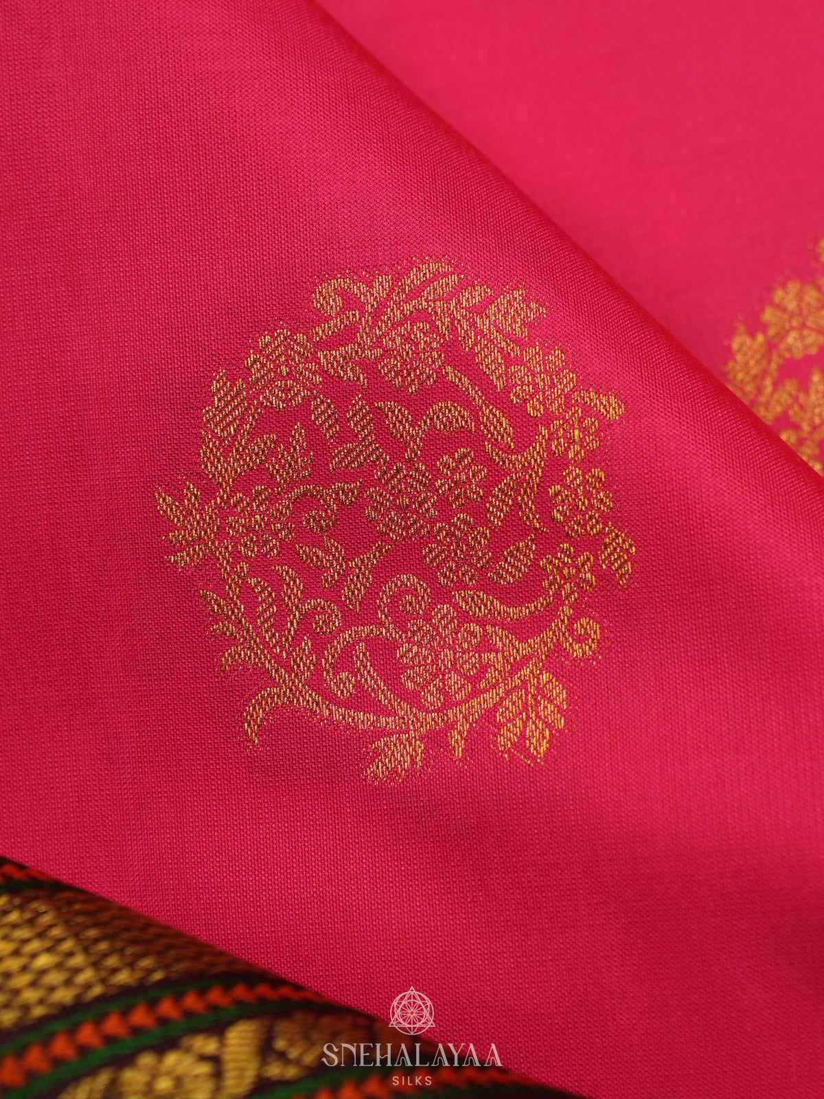Pink Kanjivaram Silk Saree