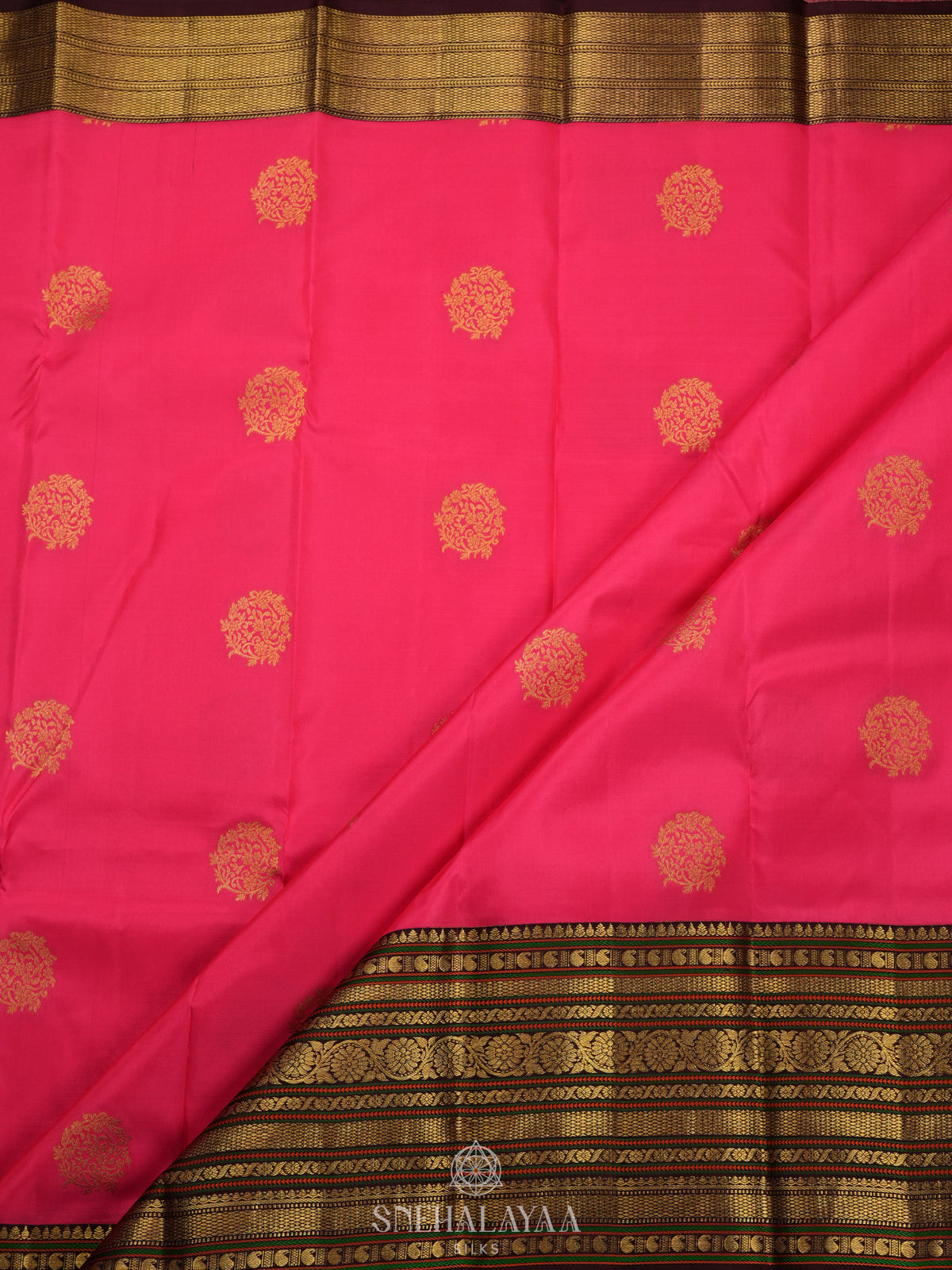 Pink Kanjivaram Silk Saree
