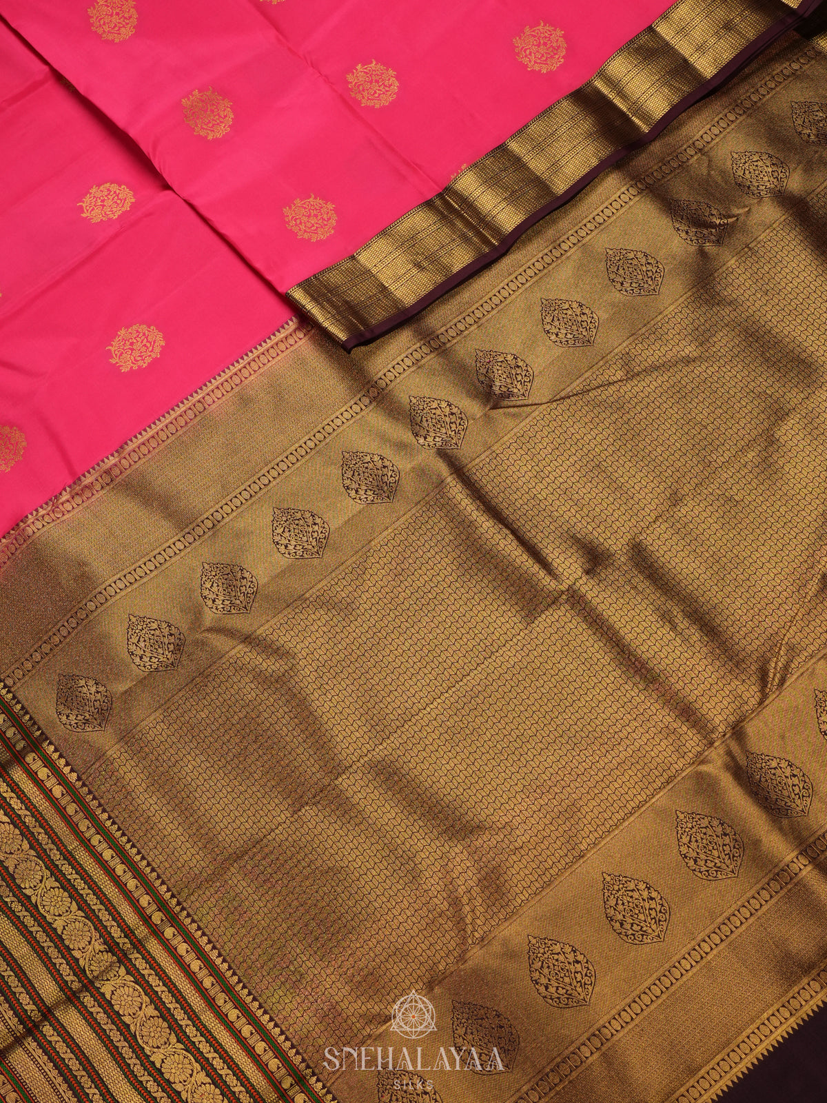 Pink Kanjivaram Silk Saree