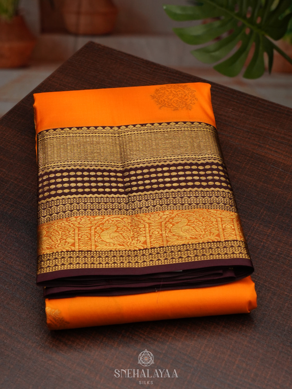 Mango Yellow Kanjivaram Silk Saree
