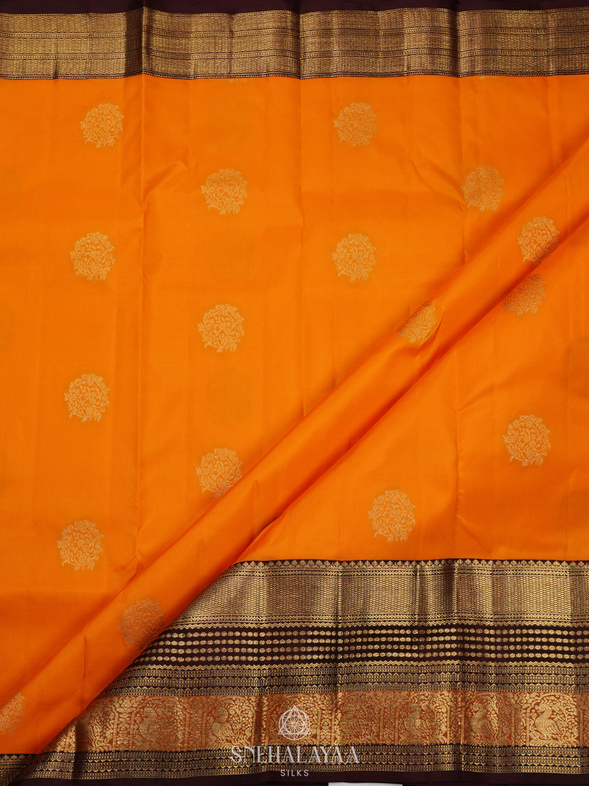 Mango Yellow Kanjivaram Silk Saree