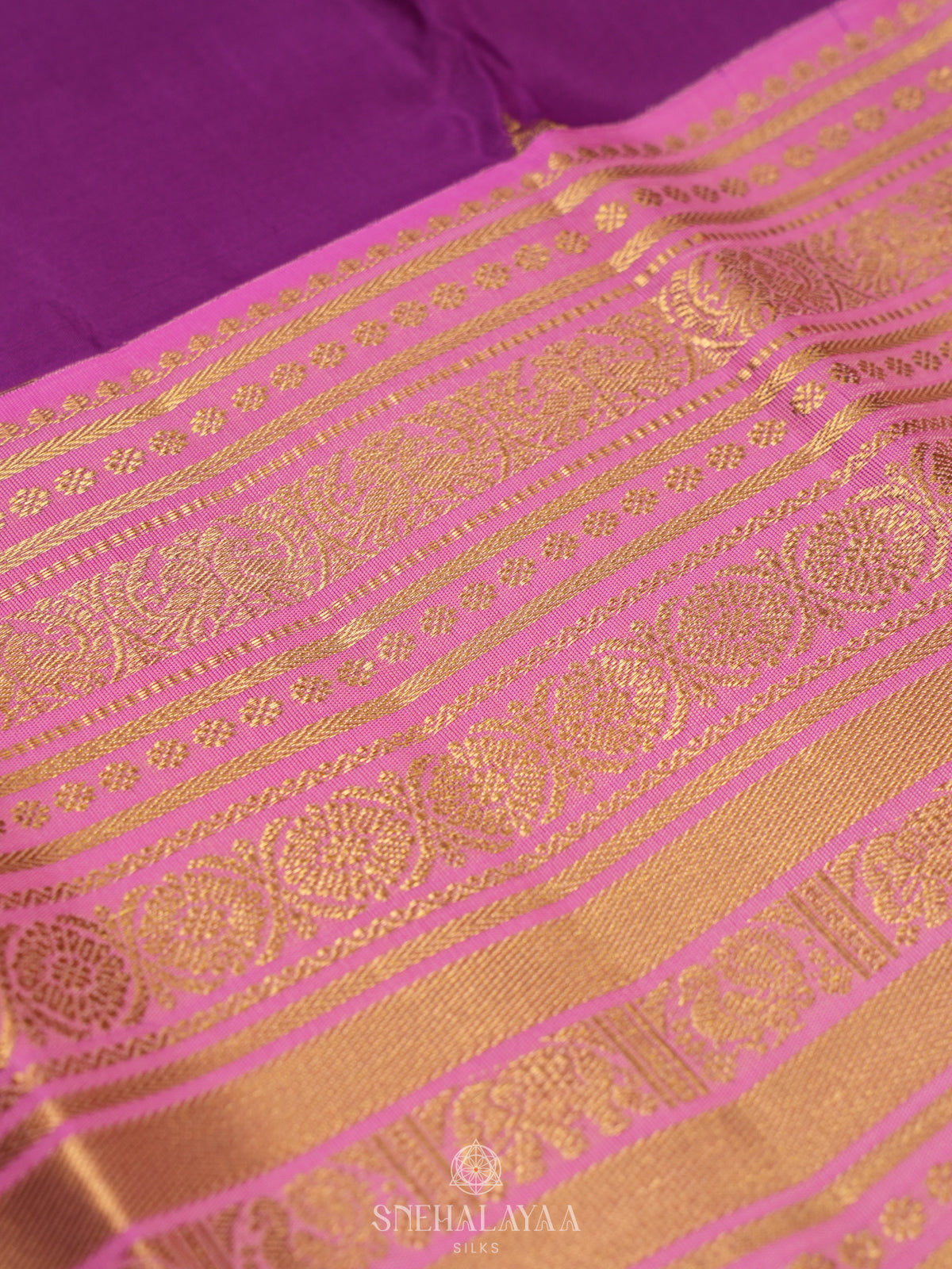 Magenta Kanjivaram Silk Saree